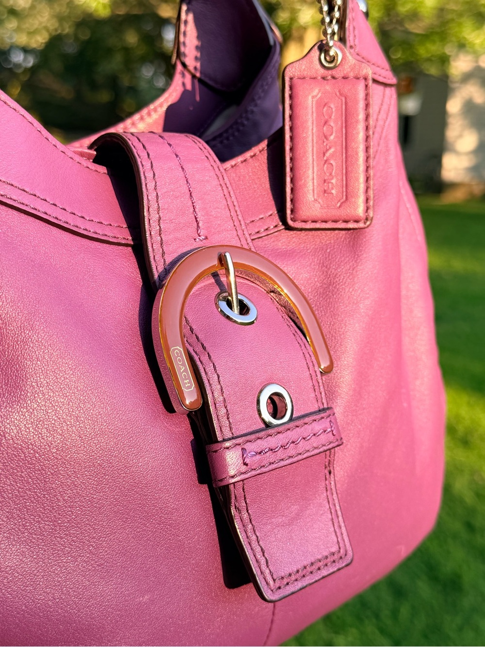 Coach Lavender Leather Soho F17129 Vintage - Picture 3 of 8